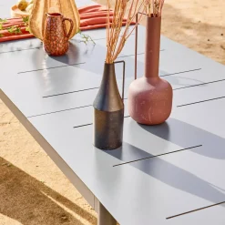 Uitschuifbare tuintafel van aluminium, 8 personen