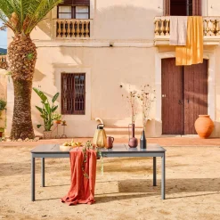 Uitschuifbare tuintafel van aluminium, 8 personen