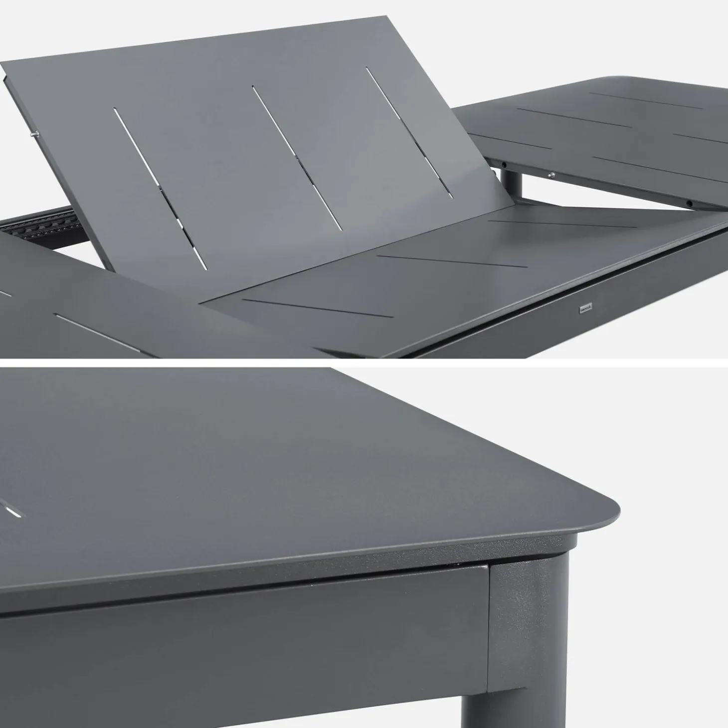 Uitschuifbare tuintafel van aluminium, 8 personen