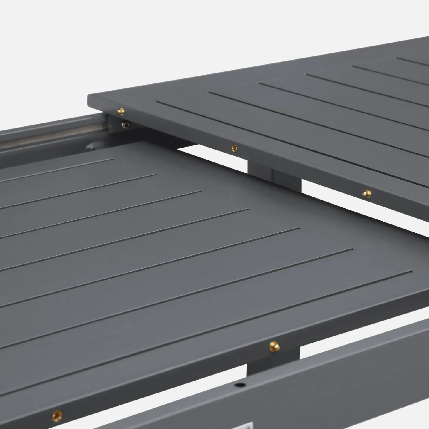 Uitschuifbare tuintafel van aluminium, 8 plaatsen