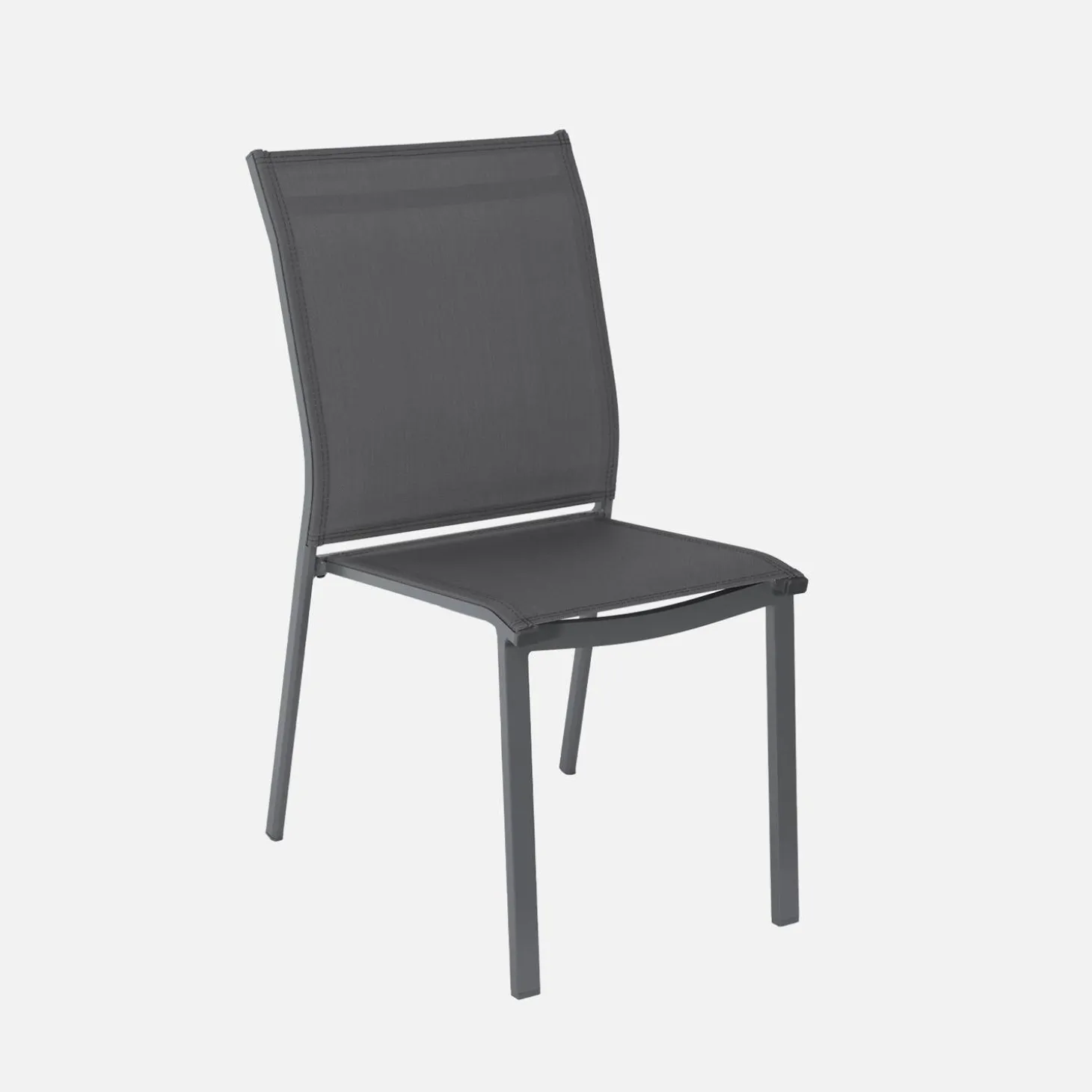 Uitschuifbare tuintafel van aluminium, 6 stoelen, waarvan 2 met armleuning