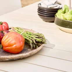 Uitschuifbare tuintafel van aluminium en textileen, 10 stoelen