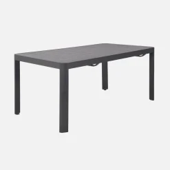 Uitschuifbare tuintafel van aluminium met 10 stoelen