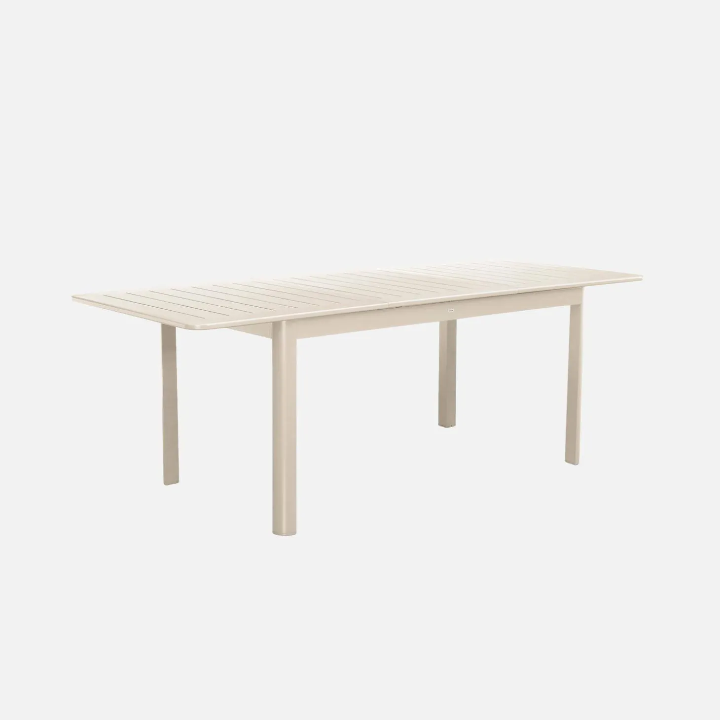 Uitschuifbare tuintafel van aluminium, 8 plaatsen