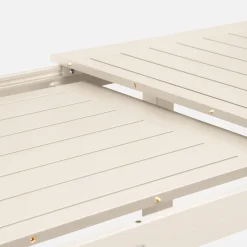 Uitschuifbare tuintafel van aluminium, 8 plaatsen