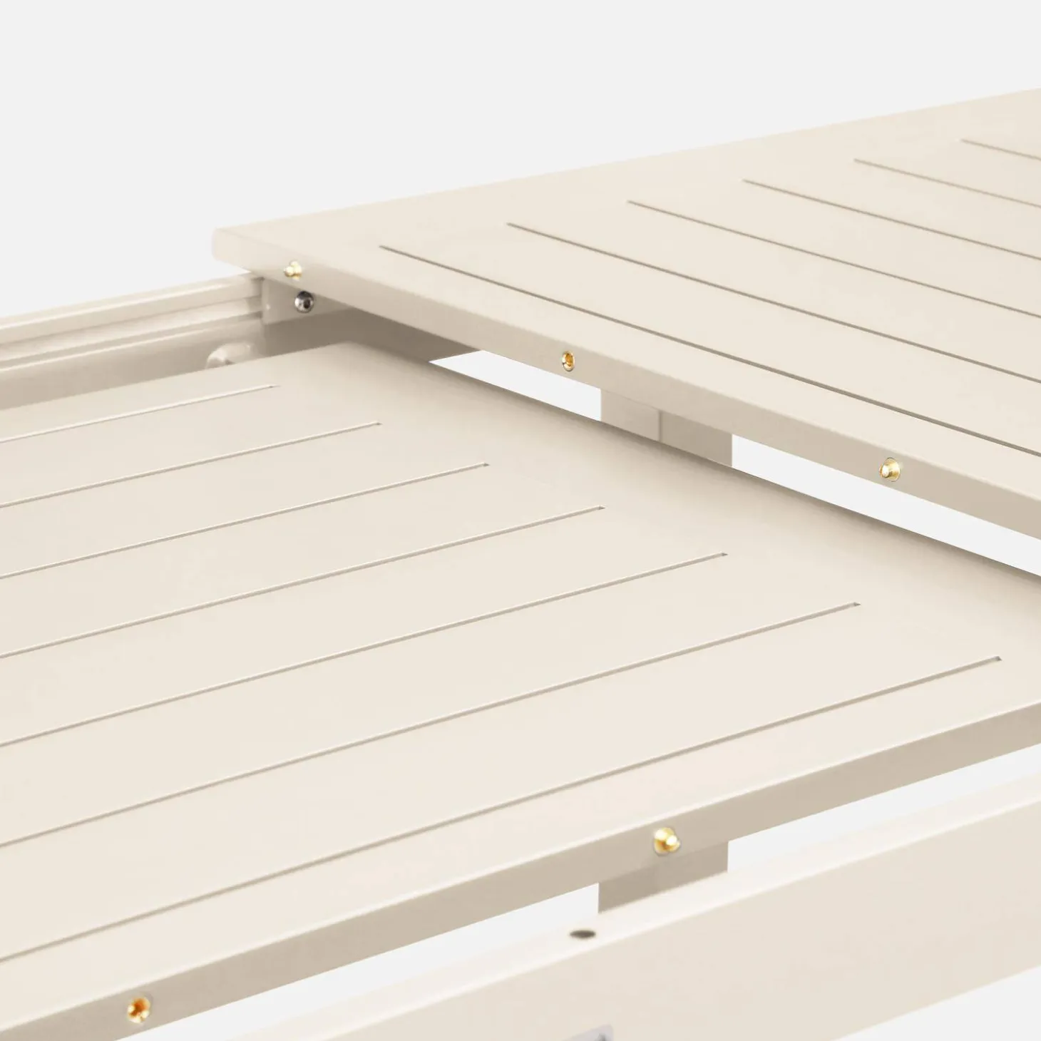 Uitschuifbare tuintafel van aluminium, 8 plaatsen