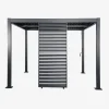 Vaste lamellenwand 100cm voor Palace pergola