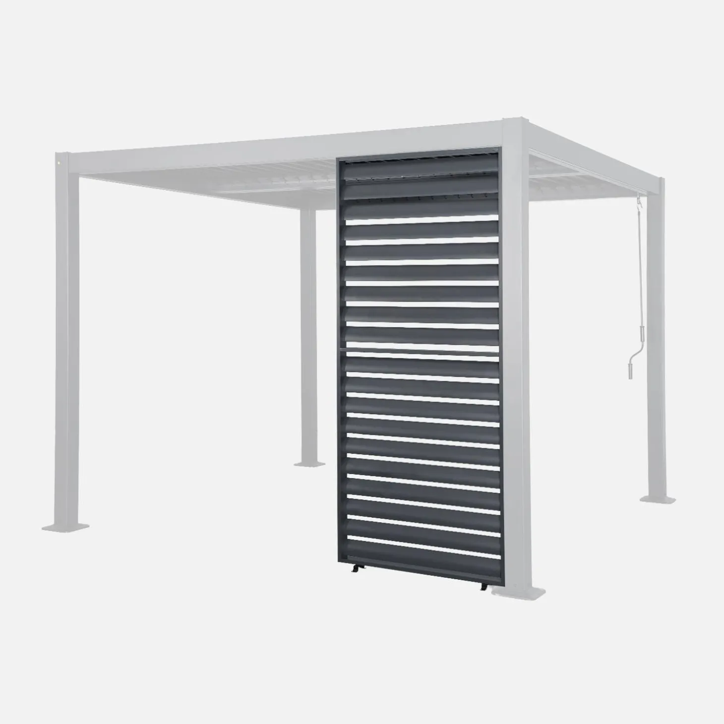 Vaste lamellenwand 100cm voor Palace pergola