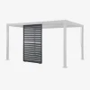 Vaste lamellenwand 130cm voor Palace pergola