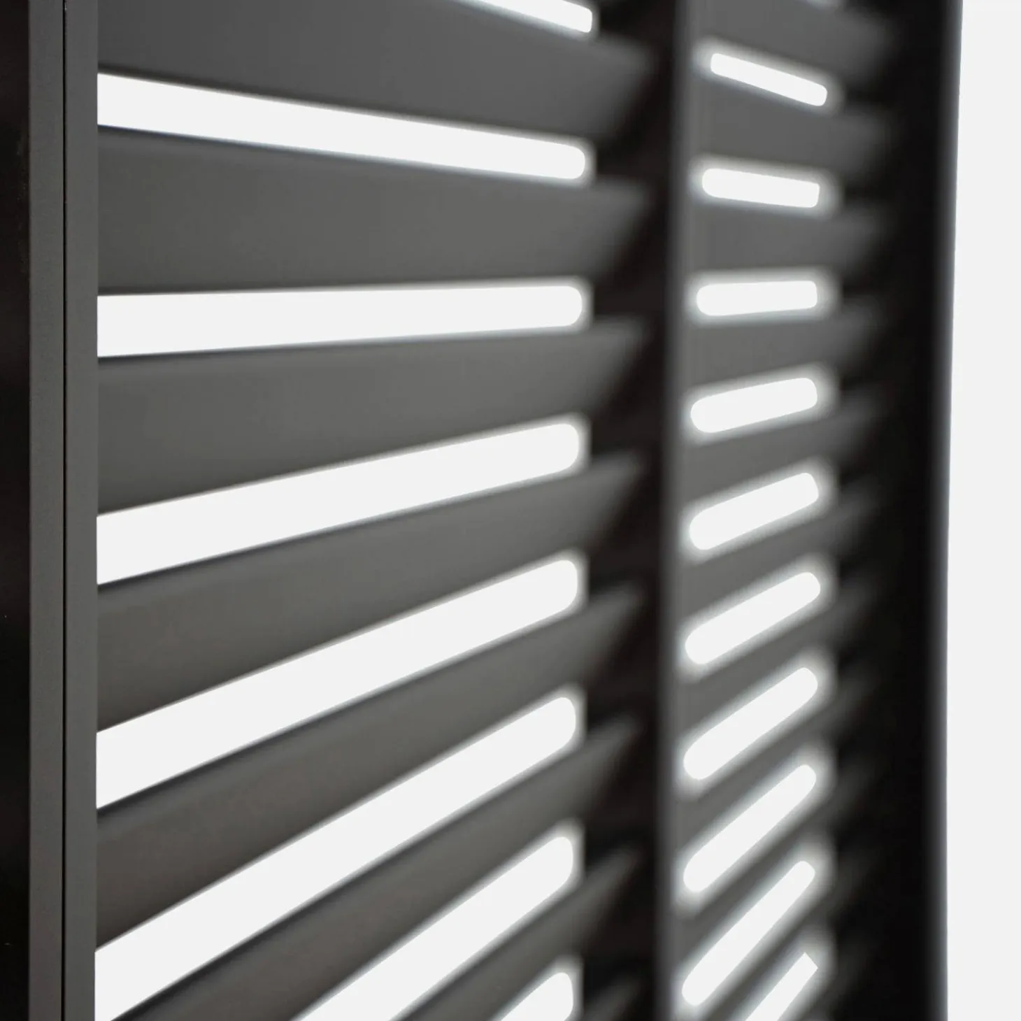 Vaste lamellenwand 130cm voor Triomphe pergola