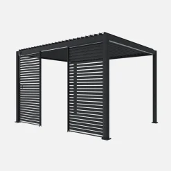 Vaste lamellenwand 130cm voor Triomphe pergola