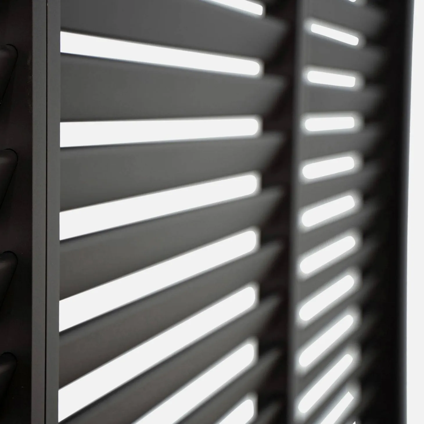 Vaste lamellenwand 100cm voor Triomphe pergola