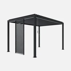 Vaste lamellenwand 100cm voor Triomphe pergola