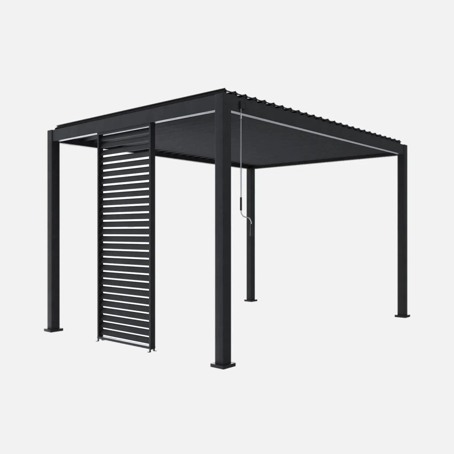 Vaste lamellenwand 100cm voor Triomphe pergola