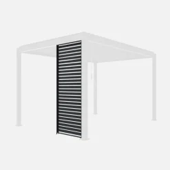 Vaste lamellenwand 100cm voor Triomphe pergola