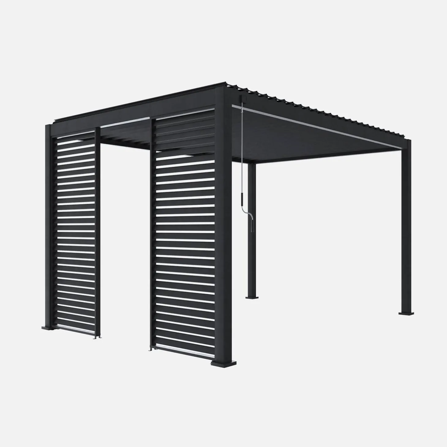 Vaste lamellenwand 100cm voor Triomphe pergola