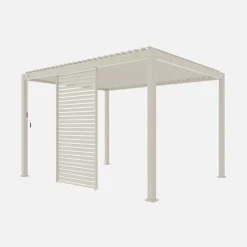 Vaste lamellenwand 130cm voor Triomphe pergola