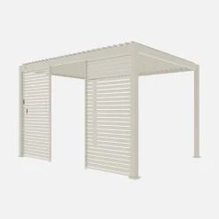 Vaste lamellenwand 130cm voor Triomphe pergola