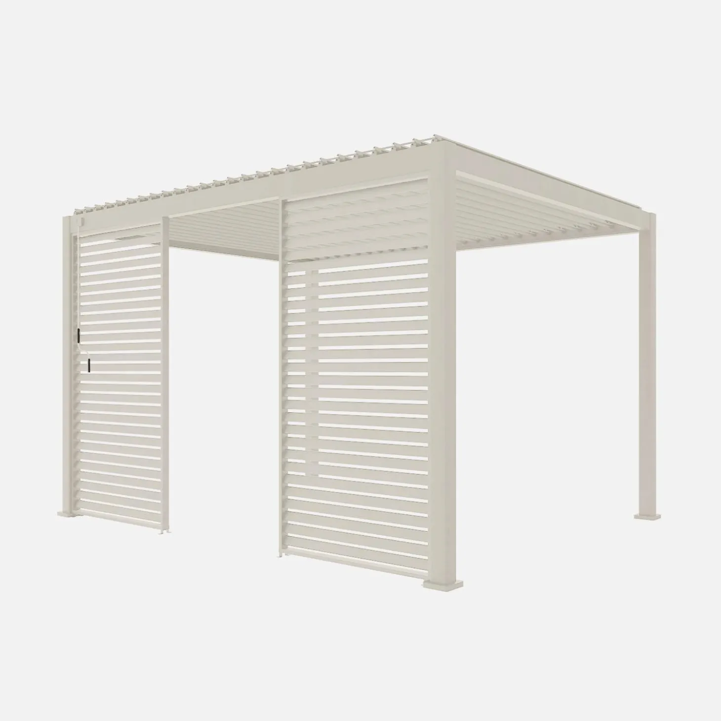 Vaste lamellenwand 130cm voor Triomphe pergola