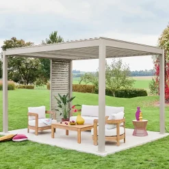Vaste lamellenwand 100cm voor Triomphe pergola