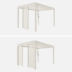 Vaste lamellenwand 100cm voor Triomphe pergola