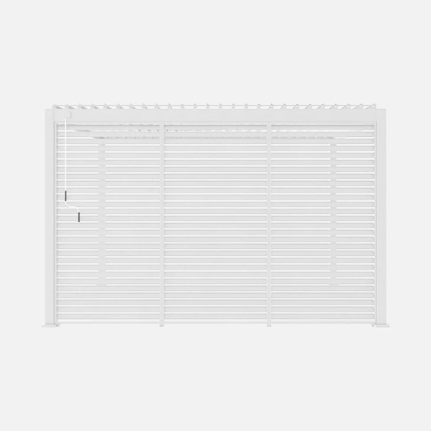 Vaste lamellenwand 130cm voor Triomphe pergola