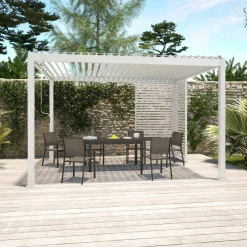 Vaste lamellenwand 130cm voor Triomphe pergola