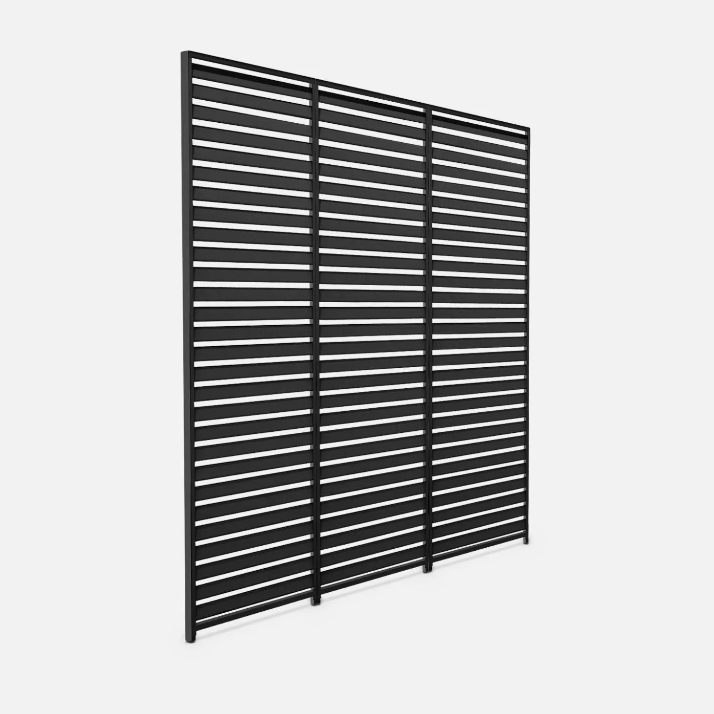 3 vaste lamellenwanden 130cm voor Triomphe pergola