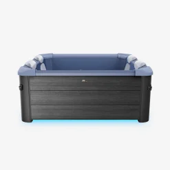 Vaste spa 6 plaatsen, 160cm vierkant, hydromassage met 4 kussens, 8 filters en afdekzeil