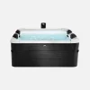 Vaste spa voor 6 personen, 180 cm vierkant, hydromassage, 4 kussens, afdekzeil + hoes