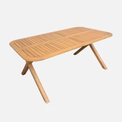 Verlengbare tuintafel van acaciahout voor 6-8 personen
