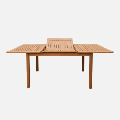 Verlengbare tuintafel voor 4-6 personen van eucalyptushout