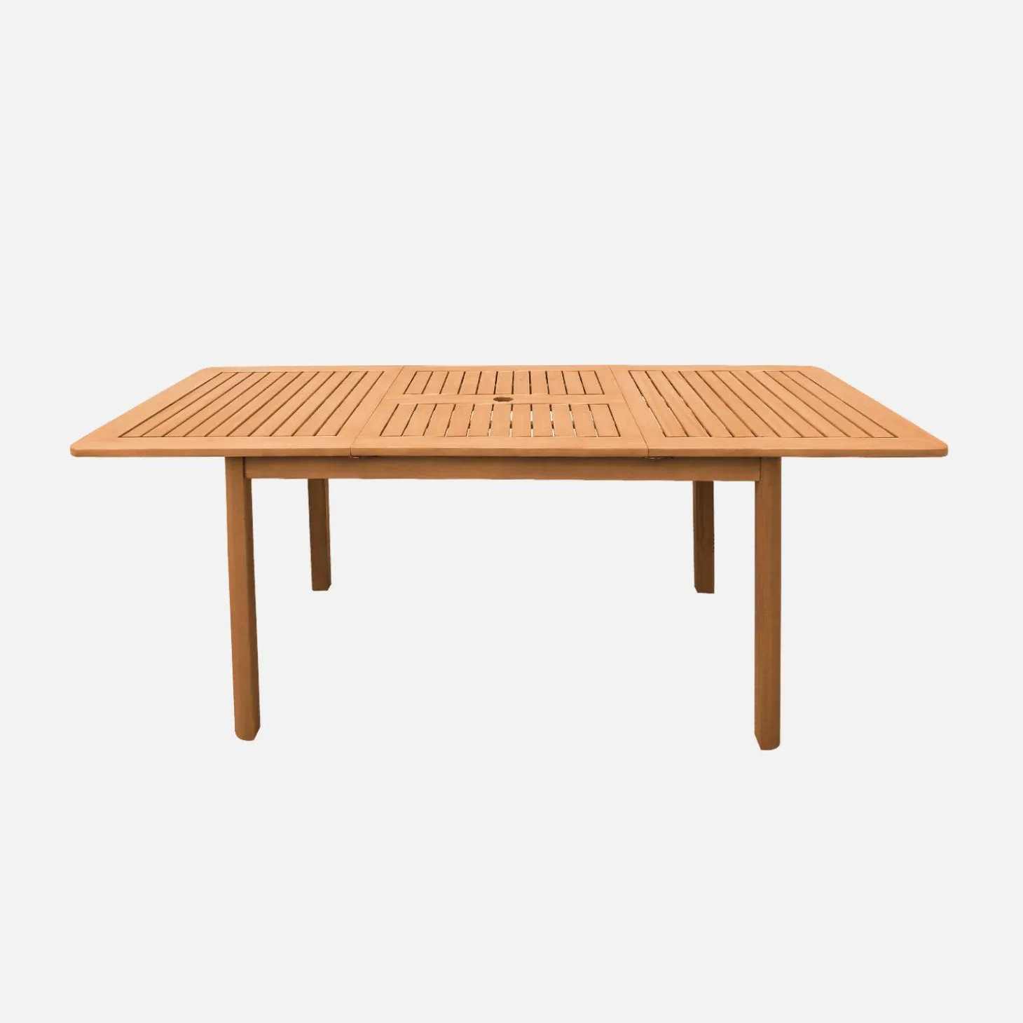 Verlengbare tuintafel voor 4-6 personen van eucalyptushout