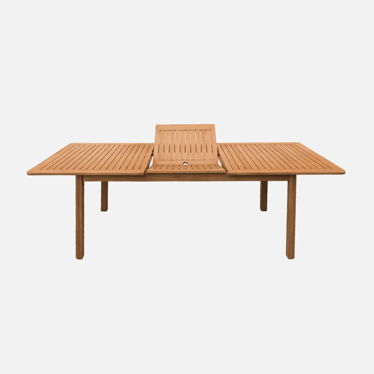 Verlengbare tuintafel voor 6-8 personen van eucalyptushout