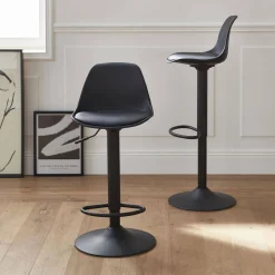 Verstelbare barkrukken 61,5/83,5cm kunstleer (set van 2)