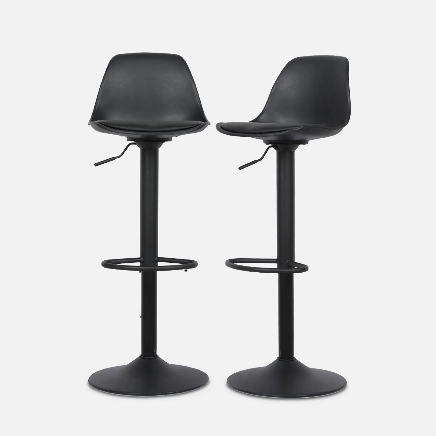 Verstelbare barkrukken 61,5/83,5cm kunstleer (set van 2)