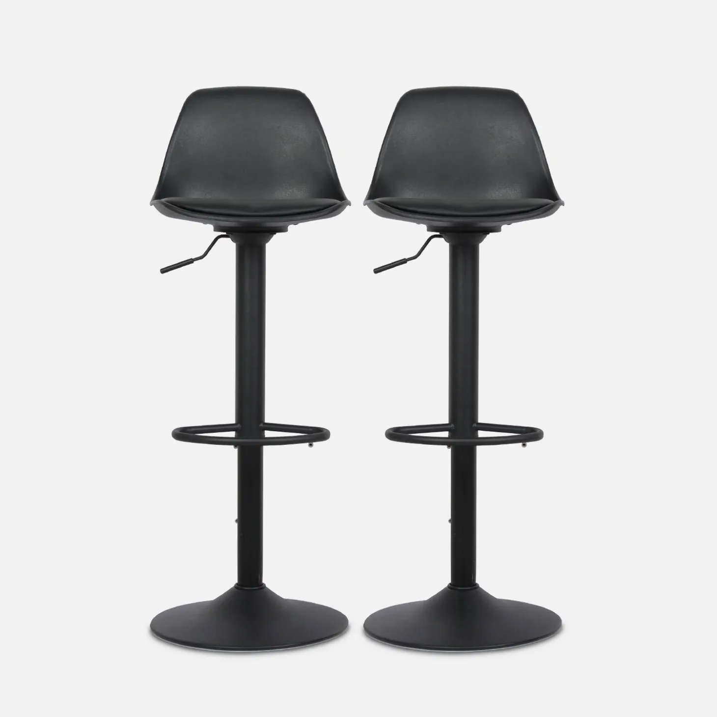 Verstelbare barkrukken 61,5/83,5cm kunstleer (set van 2)