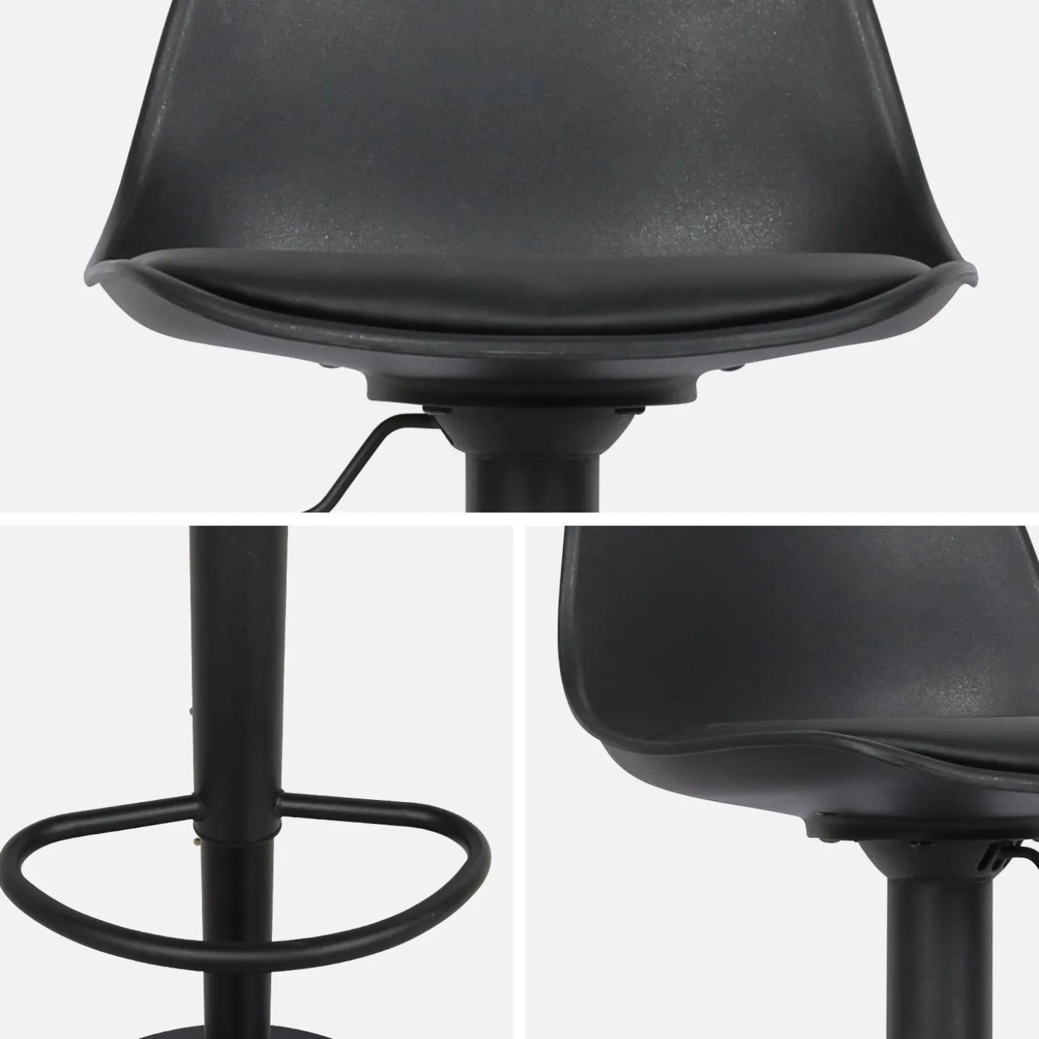 Verstelbare barkrukken 61,5/83,5cm kunstleer (set van 2)