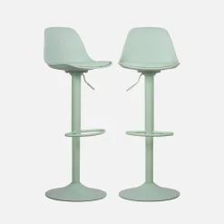 Verstelbare barkrukken 61,5/83,5cm kunstleer (set van 2)