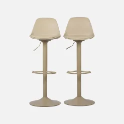 Verstelbare barkrukken 61,5/83,5cm kunstleer (set van 2)