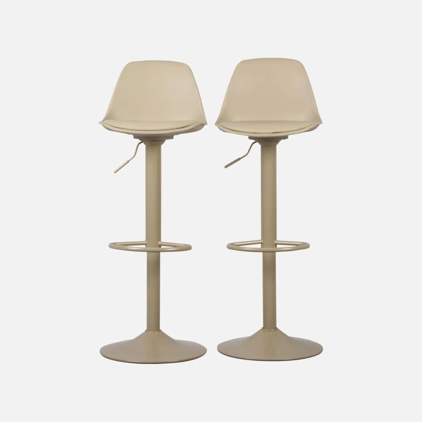 Verstelbare barkrukken 61,5/83,5cm kunstleer (set van 2)
