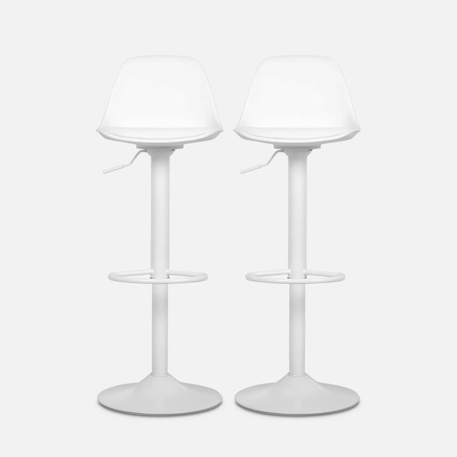 Verstelbare barkrukken 61,5/83,5cm kunstleer (set van 2)