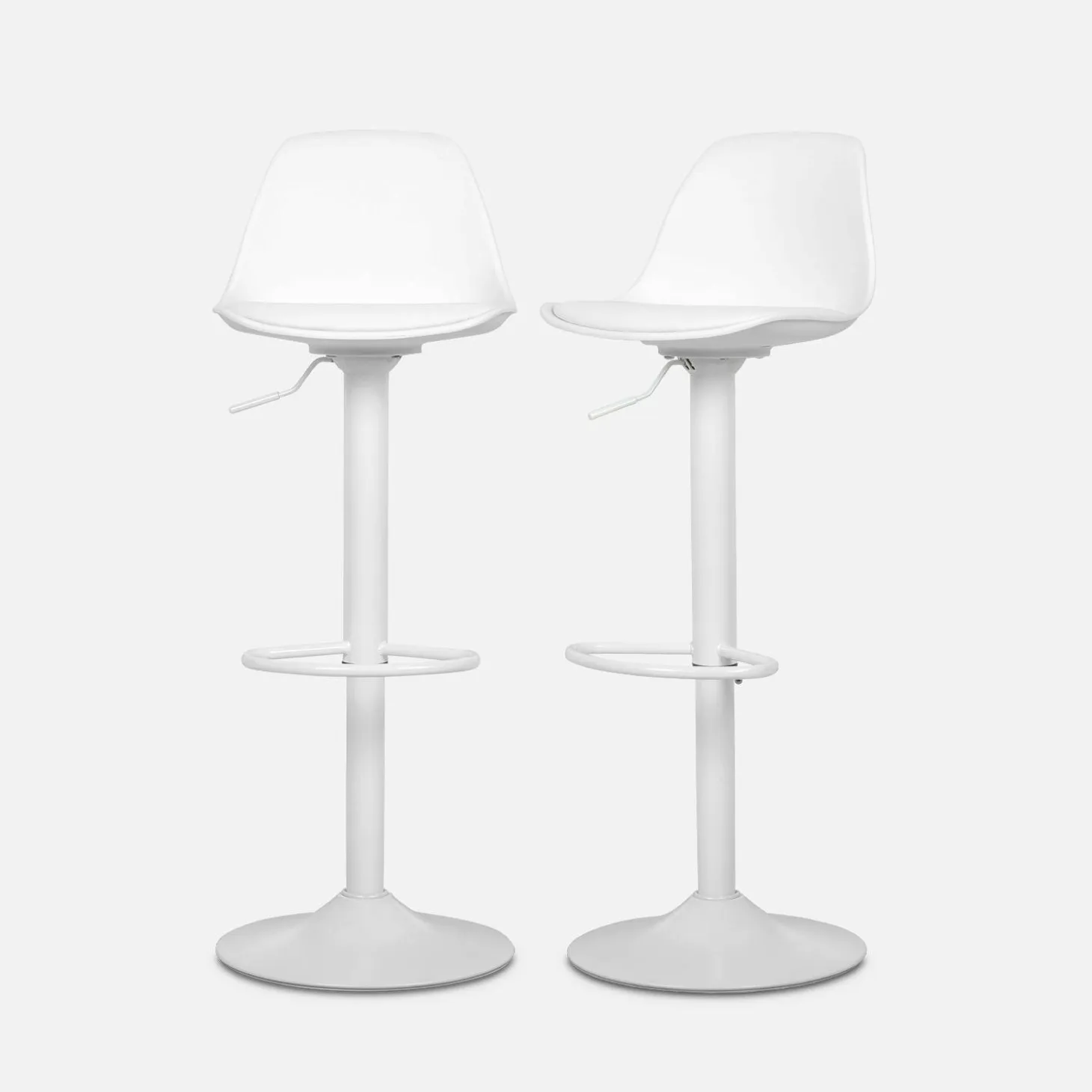 Verstelbare barkrukken 61,5/83,5cm kunstleer (set van 2)