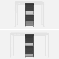 Verstelbare lamellenwand 100cm voor Triomphe pergola