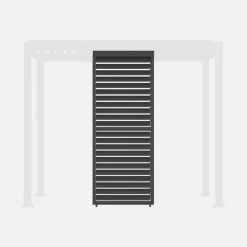 Verstelbare lamellenwand 100cm voor Triomphe pergola