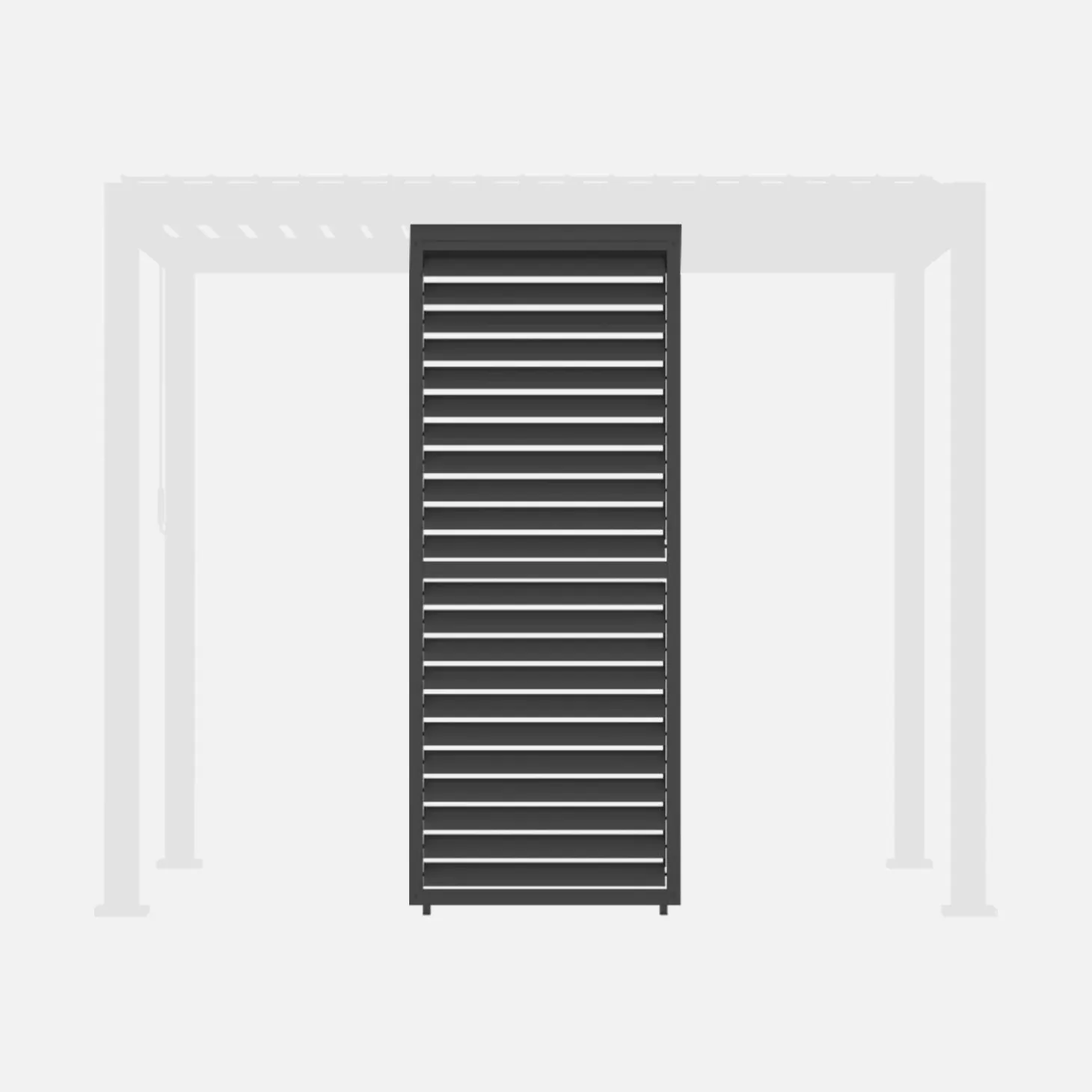 Verstelbare lamellenwand 100cm voor Triomphe pergola