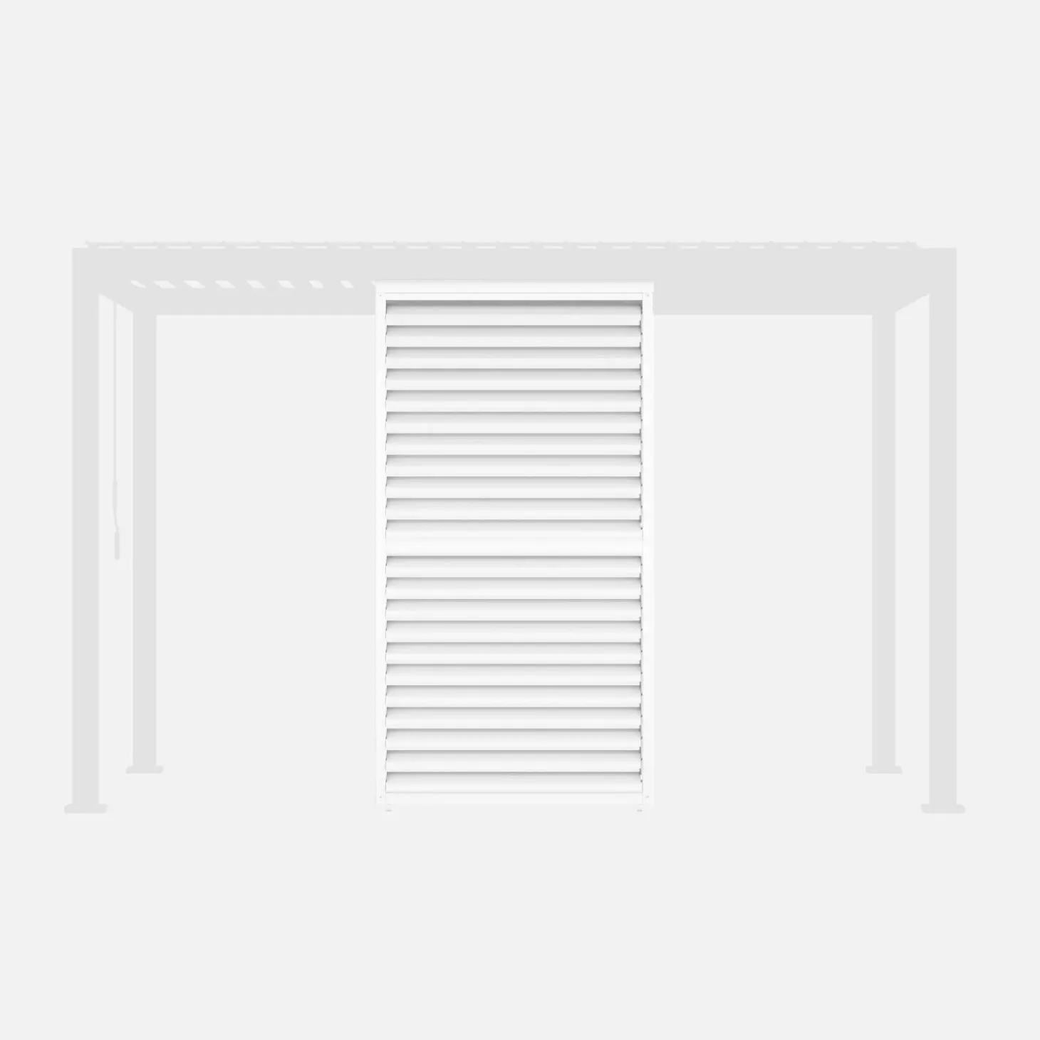 Verstelbare lamellenwand 130cm voor Triomphe pergola