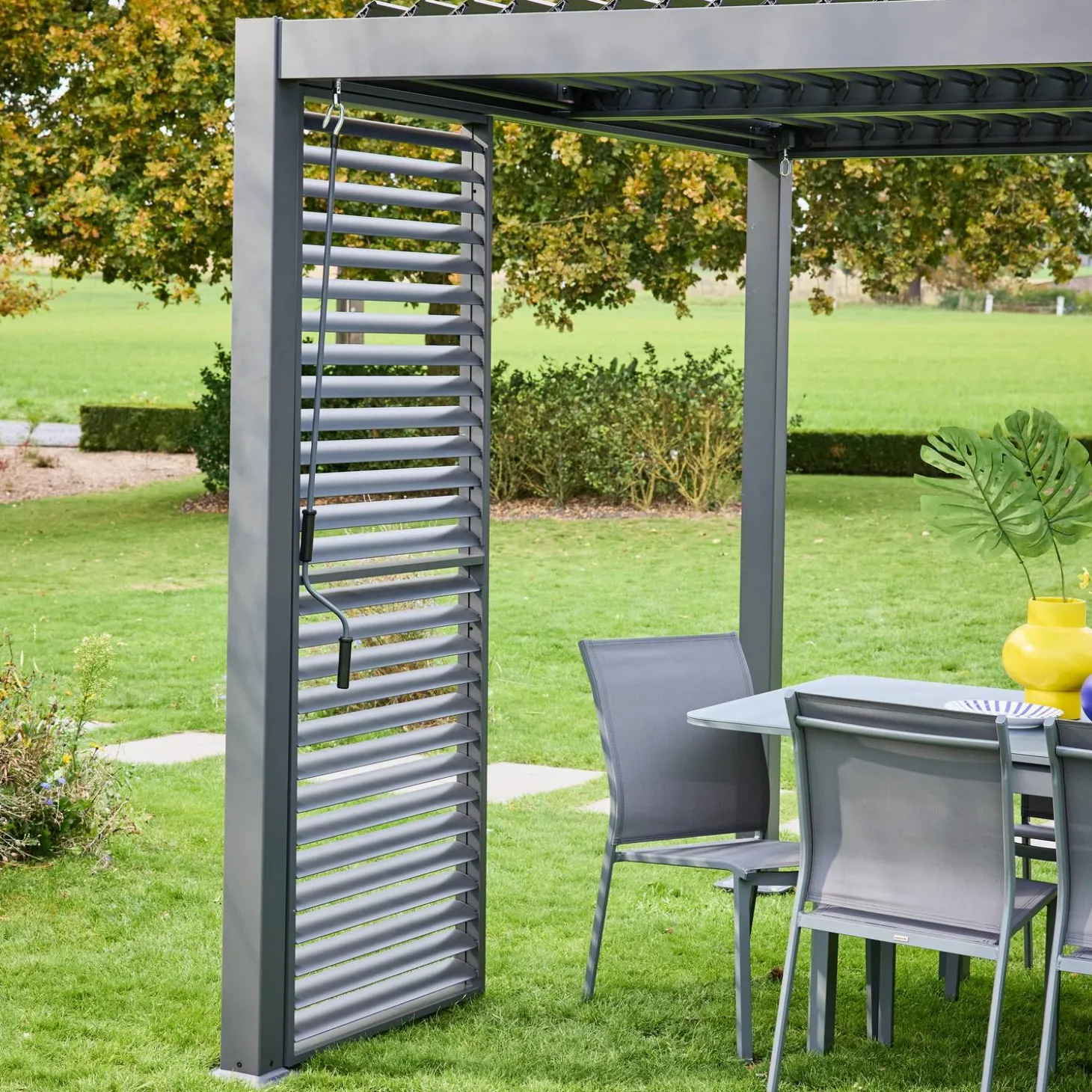 Verstelbare lamellenwand 100cm voor Palace pergola