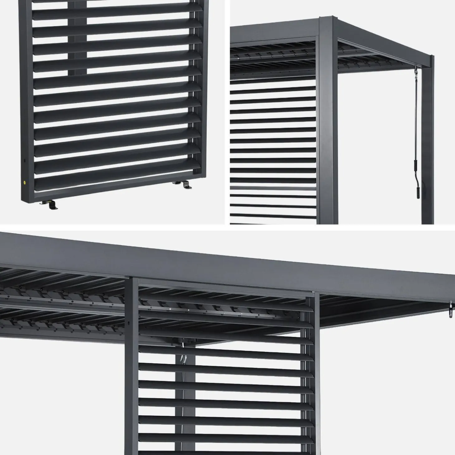 Verstelbare lamellenwand 100cm voor Palace pergola