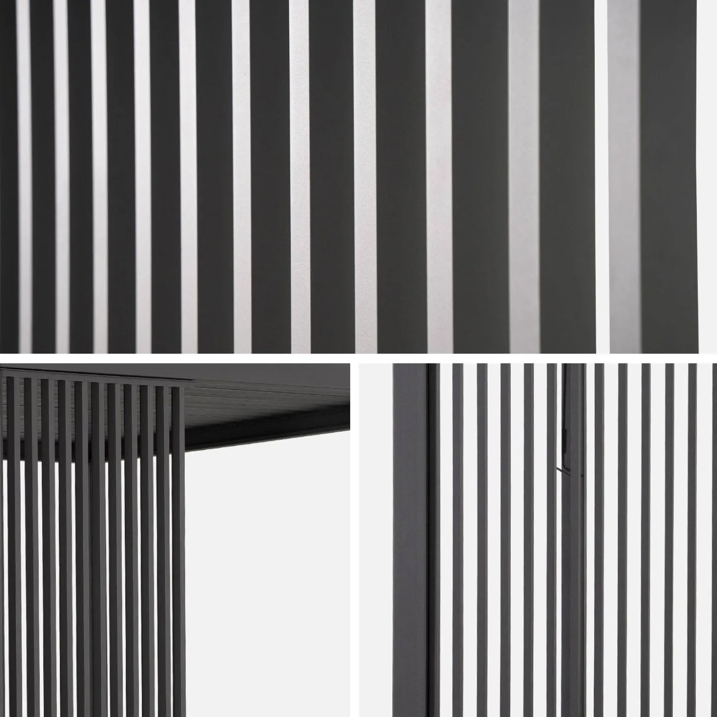 Verticale lamellenwand 100cm voor Triomphe pergola